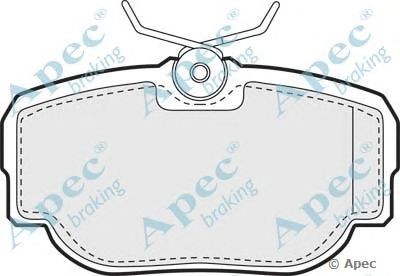APEC BRAKING pad908 -  Комплект тормозных колодок, дисковый тормоз